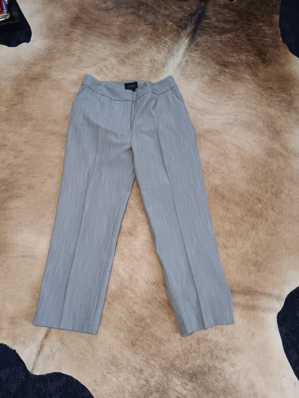Investments Light Gray Straight Leg Women's Pants